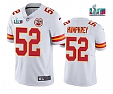 Men & Women & Youth Kansas City Chiefs #52 Creed Humphrey White Super Bowl LVII Patch Vapor Untouchable Limited Stitched Jersey,baseball caps,new era cap wholesale,wholesale hats